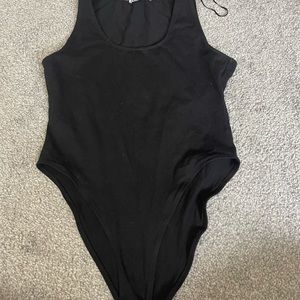 Black tank bodysuit